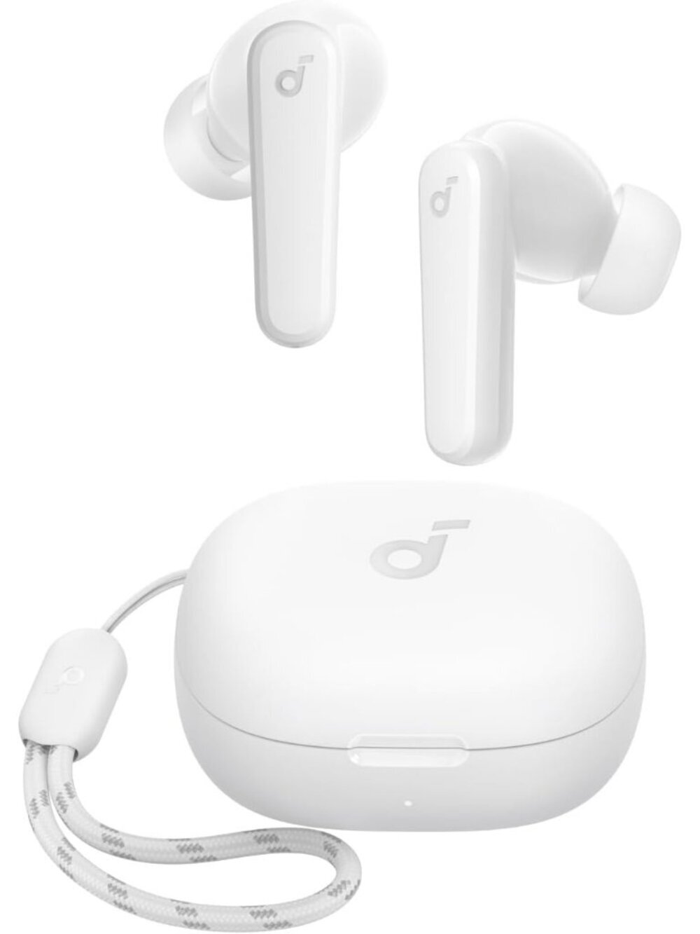 Wireless White Anker P20i True Big Bass 30H Playtime Clear Call Bluetooth Earbud